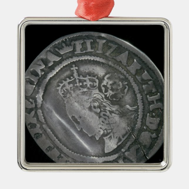 Sixpence Metal Tree Decoration (Front)