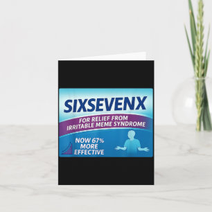 Sixsevenx Relief From Meme Numbers Parody Teacher  Card