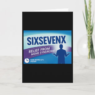 Sixsevenx Relief From Meme Numbers Parody Teacher Card
