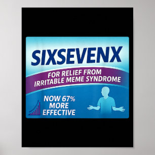 Sixsevenx Relief From Meme Numbers Parody Teacher Poster