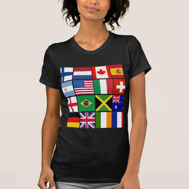 Sixteen Flags of Many Nations T-shirts, Mugs, More T-Shirt (Front)