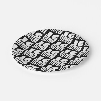 Sixteenth Birthday 16th Paper Plate