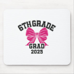 Sixth 6th Grade Grad 2025 Bow Elementary School Gr Mouse Pad