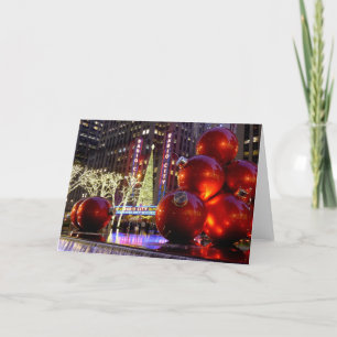 Sixth Avenue Christmas Ornaments, NYC - Card