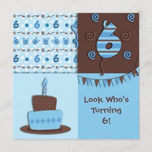 Sixth Birthday : Boy : Invitation