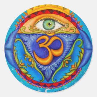 Sixth chakra, Third eye Classic Round Sticker