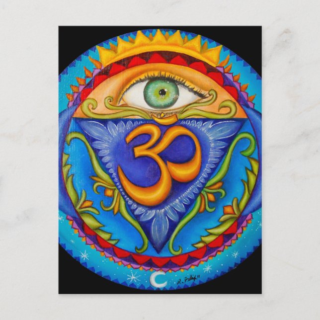 Sixth chakra, Third eye Postcard (Front)