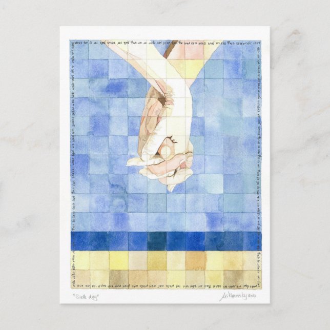 Sixth Day (7 days of creation) Postcard (Front)