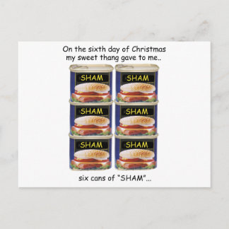 Sixth Day Redneck Christmas Holiday Postcard