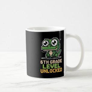 Sixth Grade Gamer Lizard Level Up Education Ck To Coffee Mug