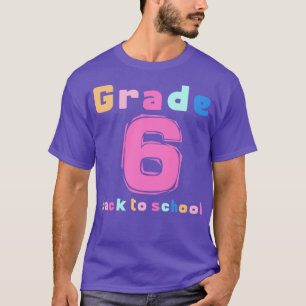 sixth Grade Rainbow Girls Boys Teacher Cute 6th Gr T-Shirt