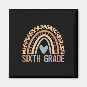 Sixth Grade Rainbow Girls Boys Teacher Team 6th Gr Magnet