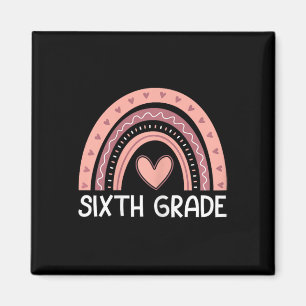 Sixth Grade Rainbow Team Hello 6th Grade Rocks Squ Magnet