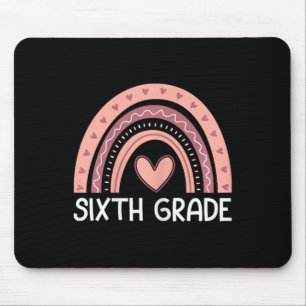 Sixth Grade Rainbow Team Hello 6th Grade Rocks Squ Mouse Pad