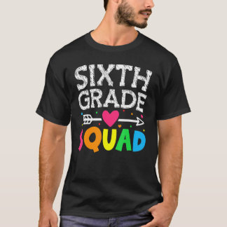 Sixth Grade Squad Back To School Teacher Student A T-Shirt