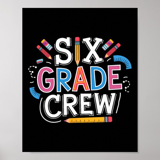 Sixth Grade Team  Poster (Front)