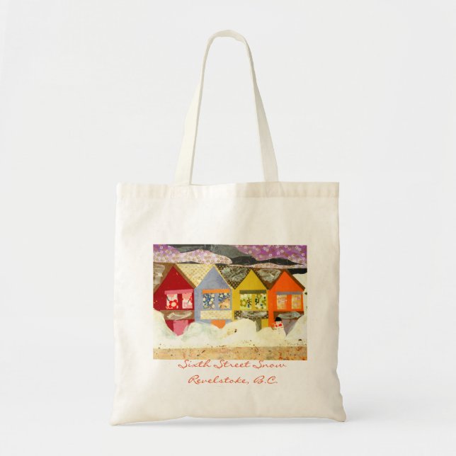 Sixth Street Snow Design Tote Bag (Front)