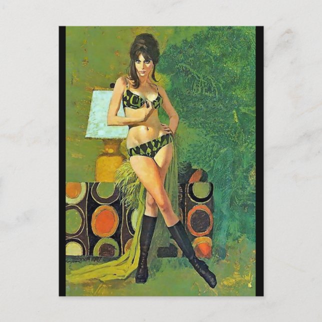 Sixties chick postcard (Front)