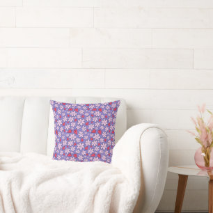 Sixties Flower Doodle Cushion