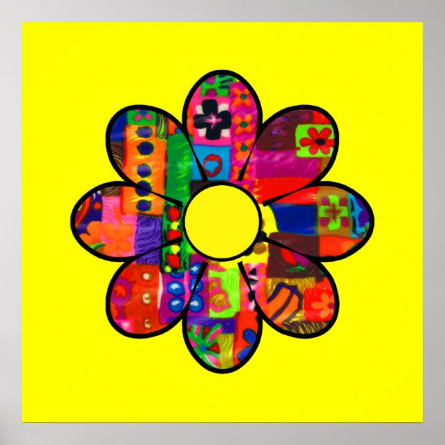 Sixties Flower Power Poster (Front)