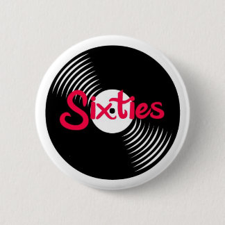 Sixties LP 6 Cm Round Badge