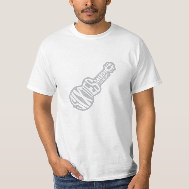 Sixties Music- Abstract Guitar. T-Shirt (Front)