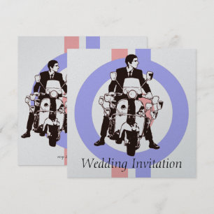Sixties Scooter Boy Wedding Invitations target