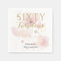 Sixty and Fabulous Black Pink 60th Birthday