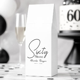 Sixty and Fabulous Name Date 60th Birthday Party