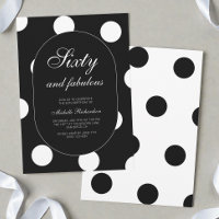 Sixty and Fabulous Polka Dot 60th Birthday Party
