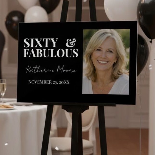 Sixty & Fabulous  Acrylic Sign (Creator Uploaded)