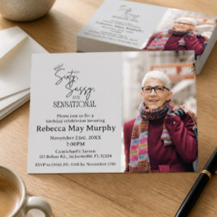Sixty, Sassy, and Sensational Birthday Invitation