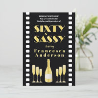 Sixty & Sassy Black Gold Champagne 20s Movie Style