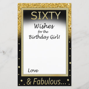 Sixty Wishes for the birthday girl