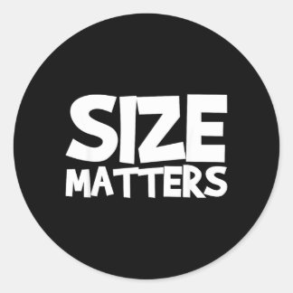 Size Classic Round Sticker