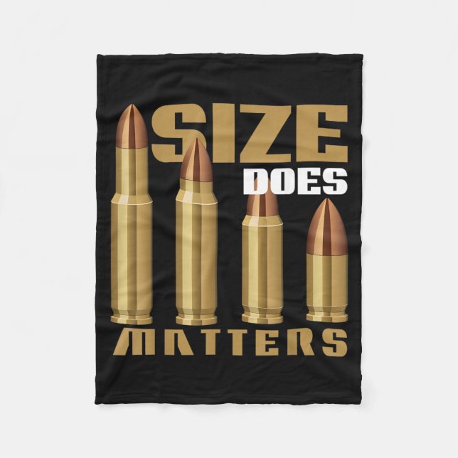 Size Does Bullet Maker Fleece Blanket (Front)