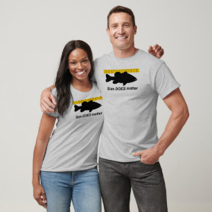 "Size Does Matter" - Funny bass fishing T-Shirt