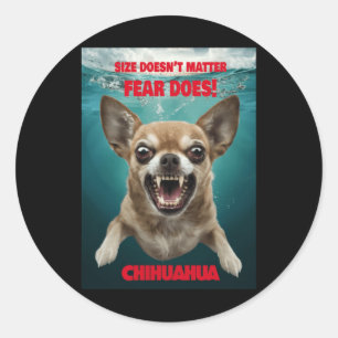 Size Doesn't ...fear Does! Sticker