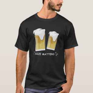Size Matters - Beer - Funny Illustration T-Shirt