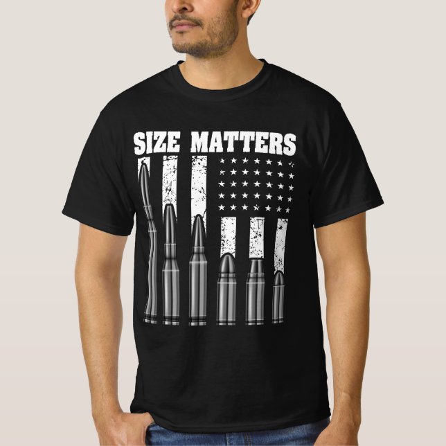 Size matters bullet T-Shirt (Front)
