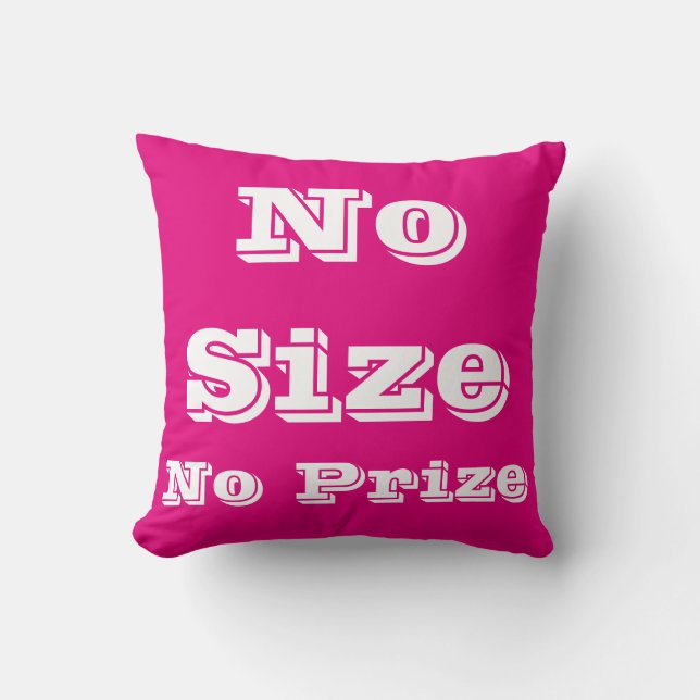Size matters cushion (Front)