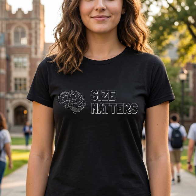 Size Matters Funny Dating Advice T-Shirt (Creator Uploaded)