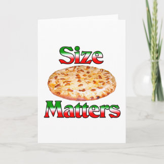 Size Matters (Pizza) Holiday Card