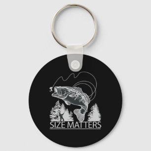 Size Problems Funny Trout Fishing Shirts For Fishe Key Ring