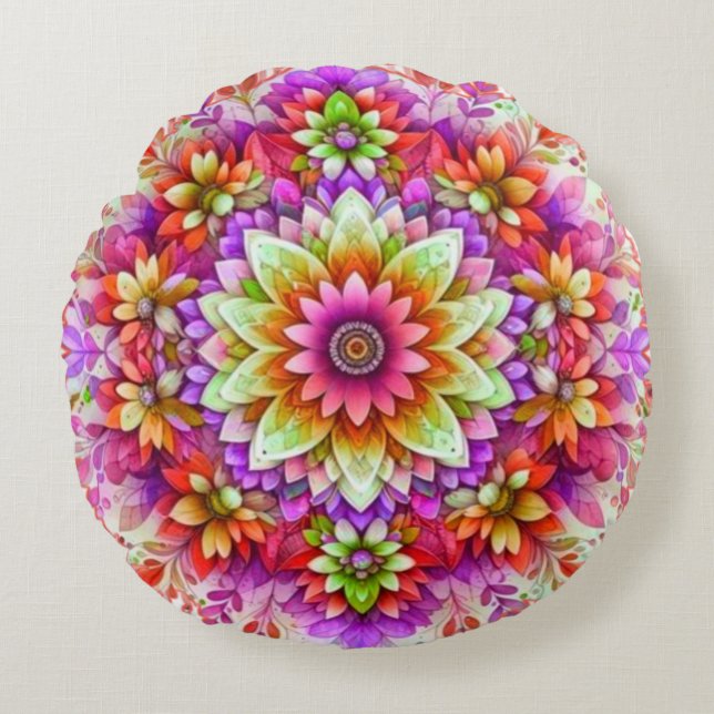 Size Round Throw Pillow (16") Zazzle pillows now c (Front)