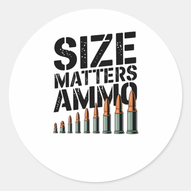Size S Ammo Sticker  (Front)