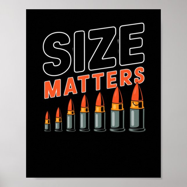 Size S Ammo Sticker1  Poster (Front)