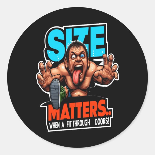 Size S Humourous Take Sticker  (Front)