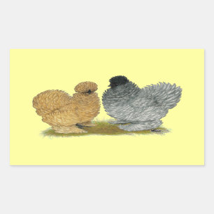 Sizzle Chickens Rectangular Sticker