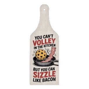 Sizzle Like Bacon Pickleball Kitchen Cutting Board